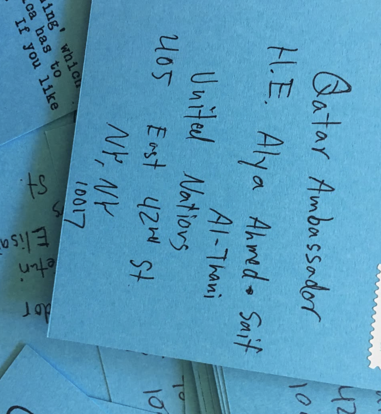 Postcards to UN
