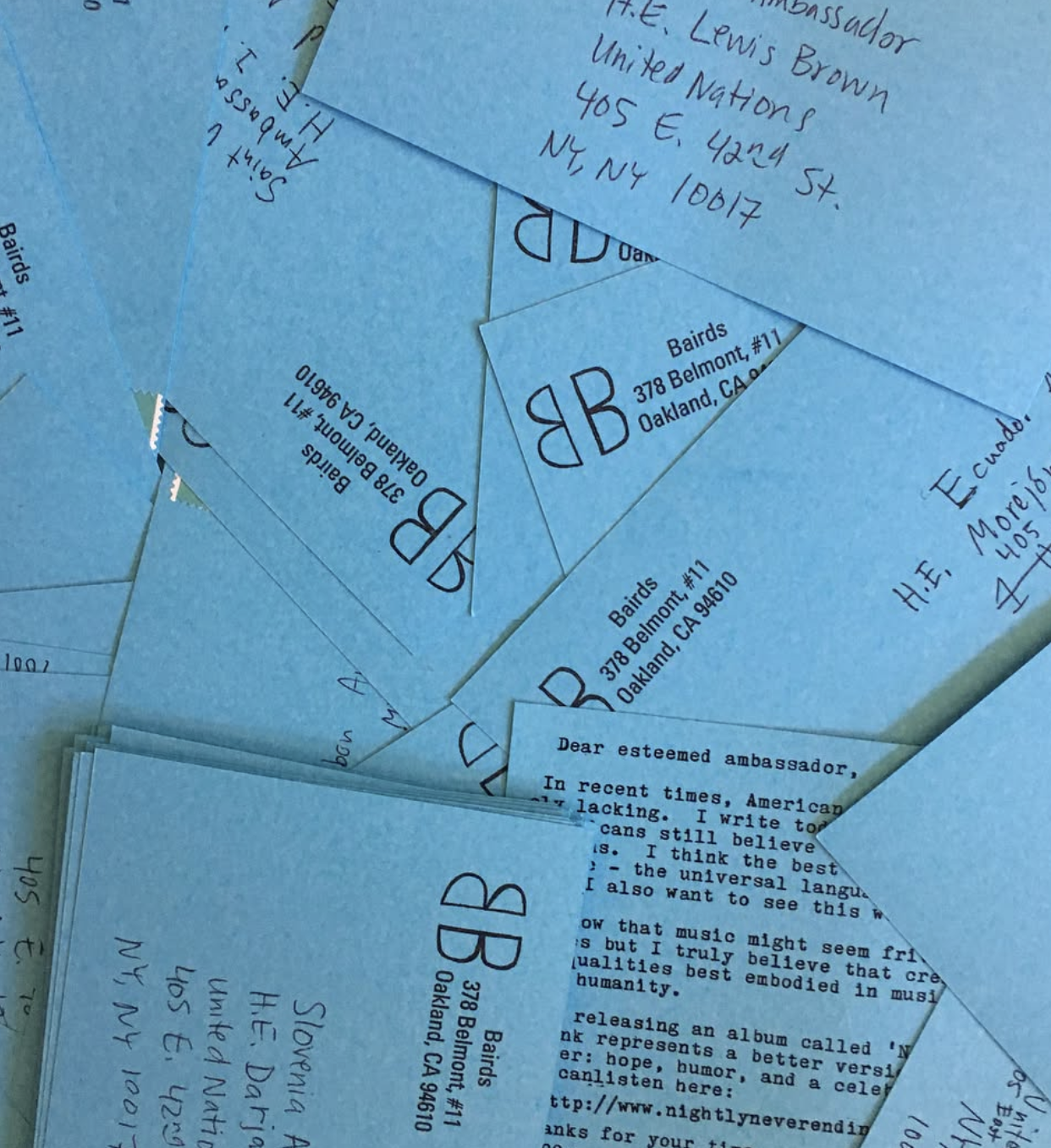 Postcards to UN